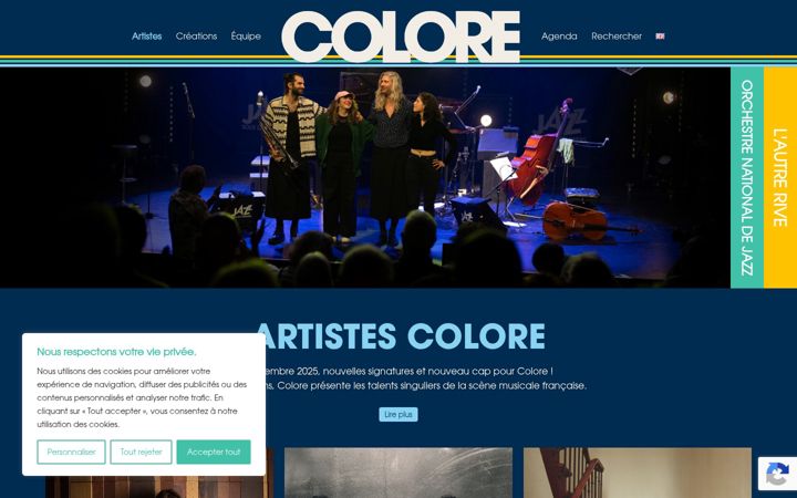 Snímek obrazovky colore.fr