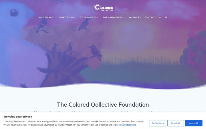 Screenshot of coloredqollective.org