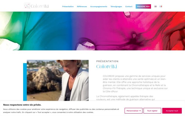 Screenshot of coloreiki.fr