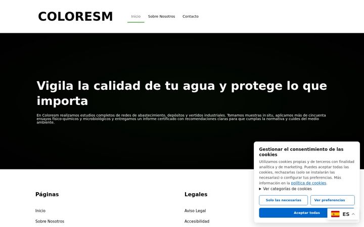 Screenshot of coloresm.com