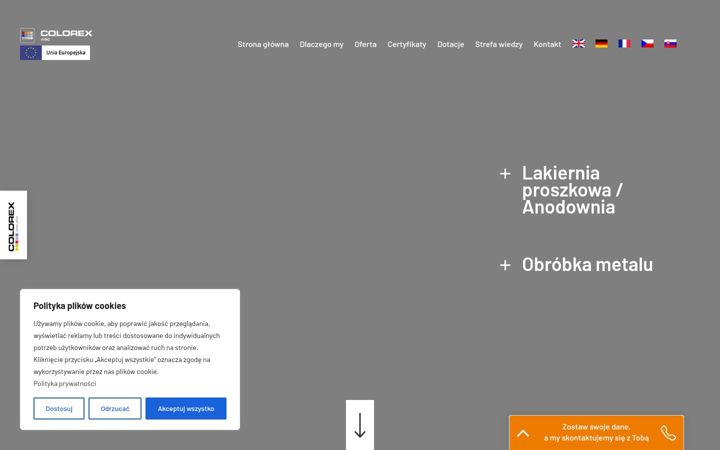 Screenshot of colorex.pl