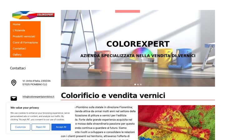 Screenshot of colorexpert-piombino.it