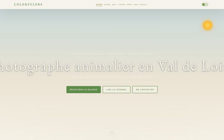 Screenshot of colorfulens.fr