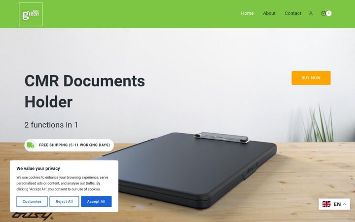 Screenshot of colorgreen.org