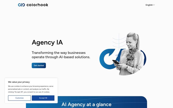Screenshot of colorhook.com