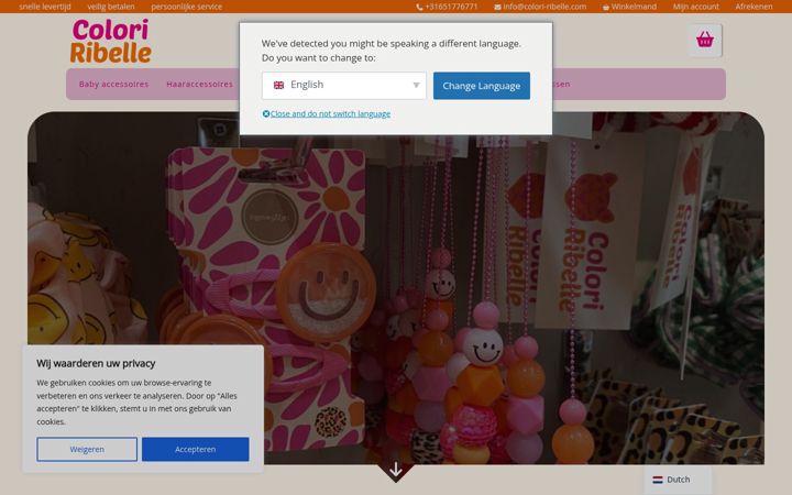 Screenshot of colori-ribelle.com