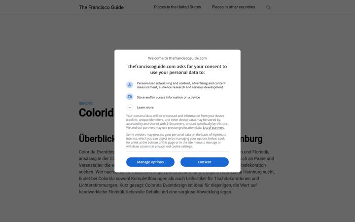 Screenshot of colorida-eventdesign.de