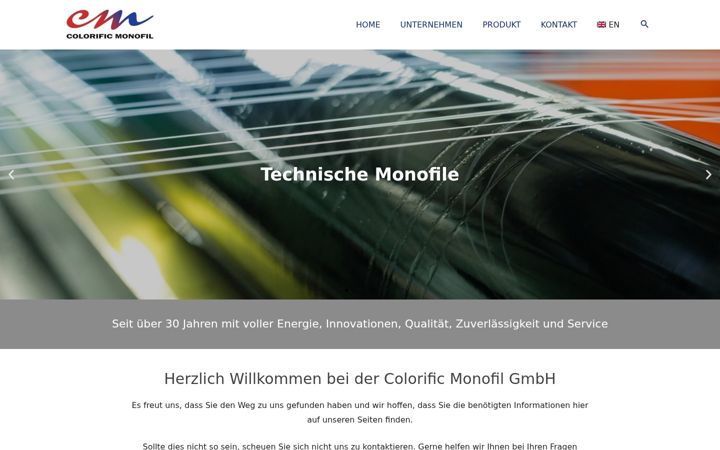 Screenshot of colorific-monofil.de