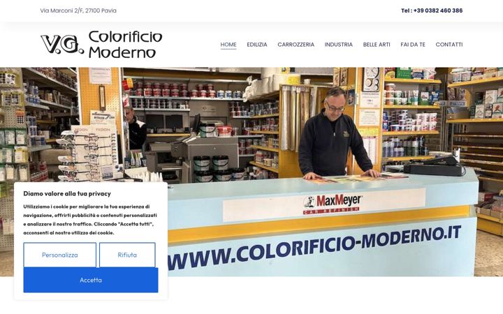 Snimka zaslona za colorificio-moderno.it