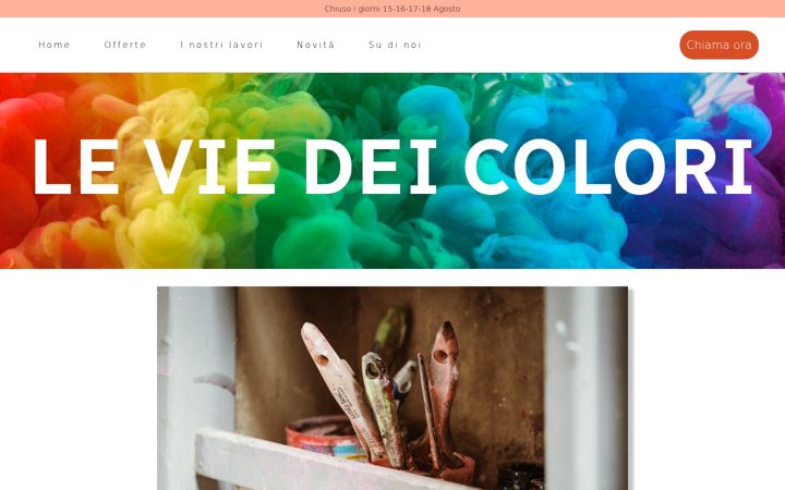 Captura de ecrã de colorificioleviedeicolori.it