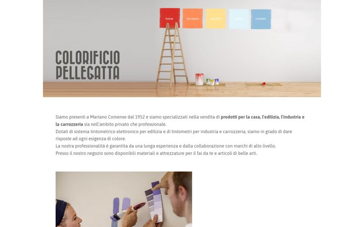 Skärmbild av colorificiopellegatta.it