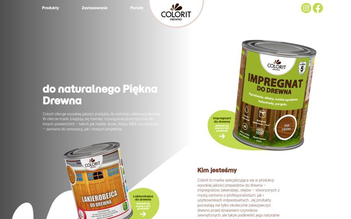 Zrzut ekranu colorit.pl