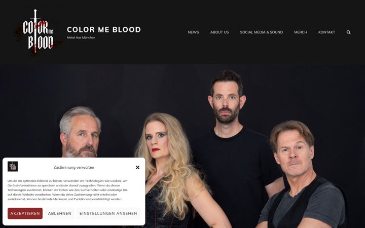 Screenshot of colormeblood.de