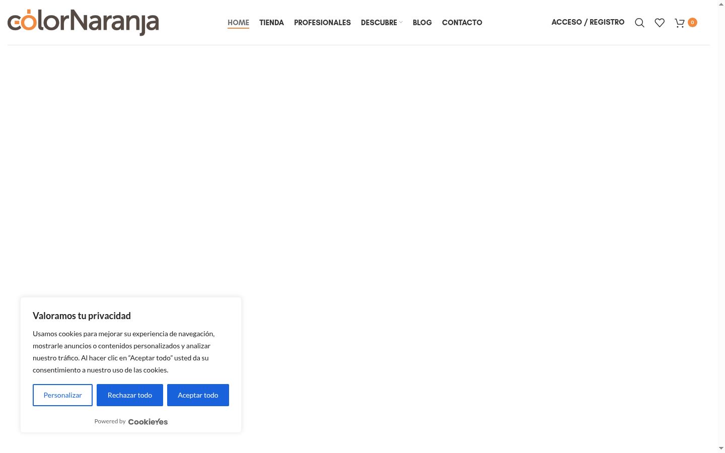 Screenshot des Einwilligungsbanners vor jeglicher Interaktion
