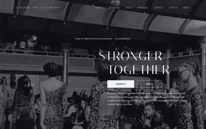 Screenshot of coloroffashionco.com