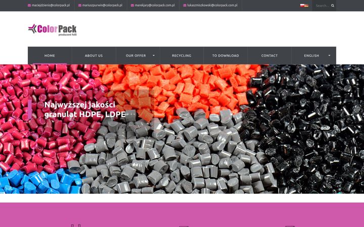 Screenshot of colorpack.pl
