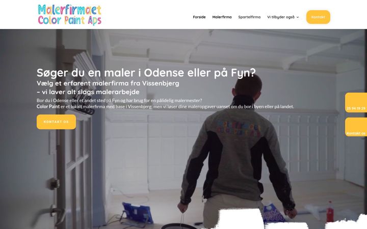 Screenshot of colorpaint.dk