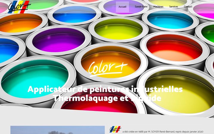 Screenshot stránky colorplus-peinture.fr