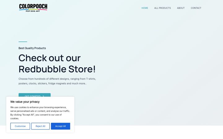 Screenshot of colorpooch.com
