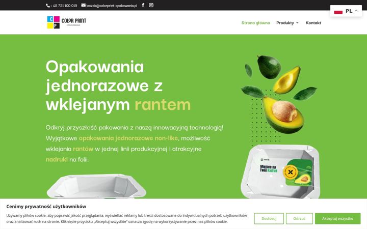 Screenshot of colorprint-opakowania.pl
