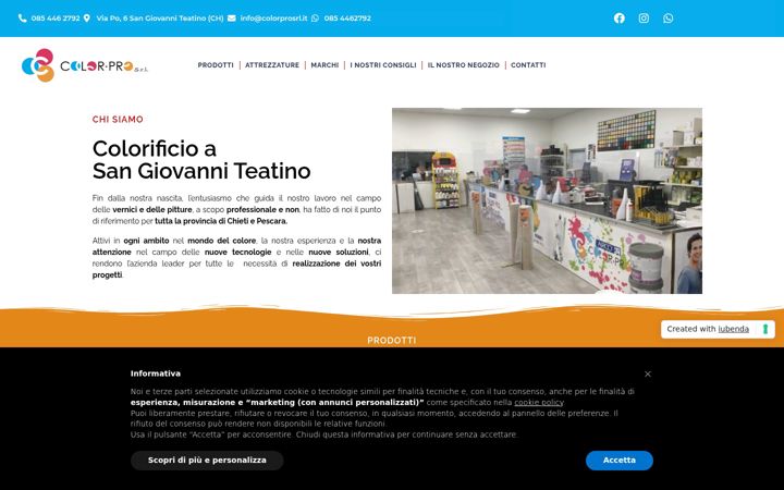 Posnetek zaslona colorprosrl.it