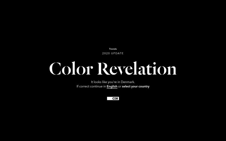Screenshot stránky colorrevelation.com