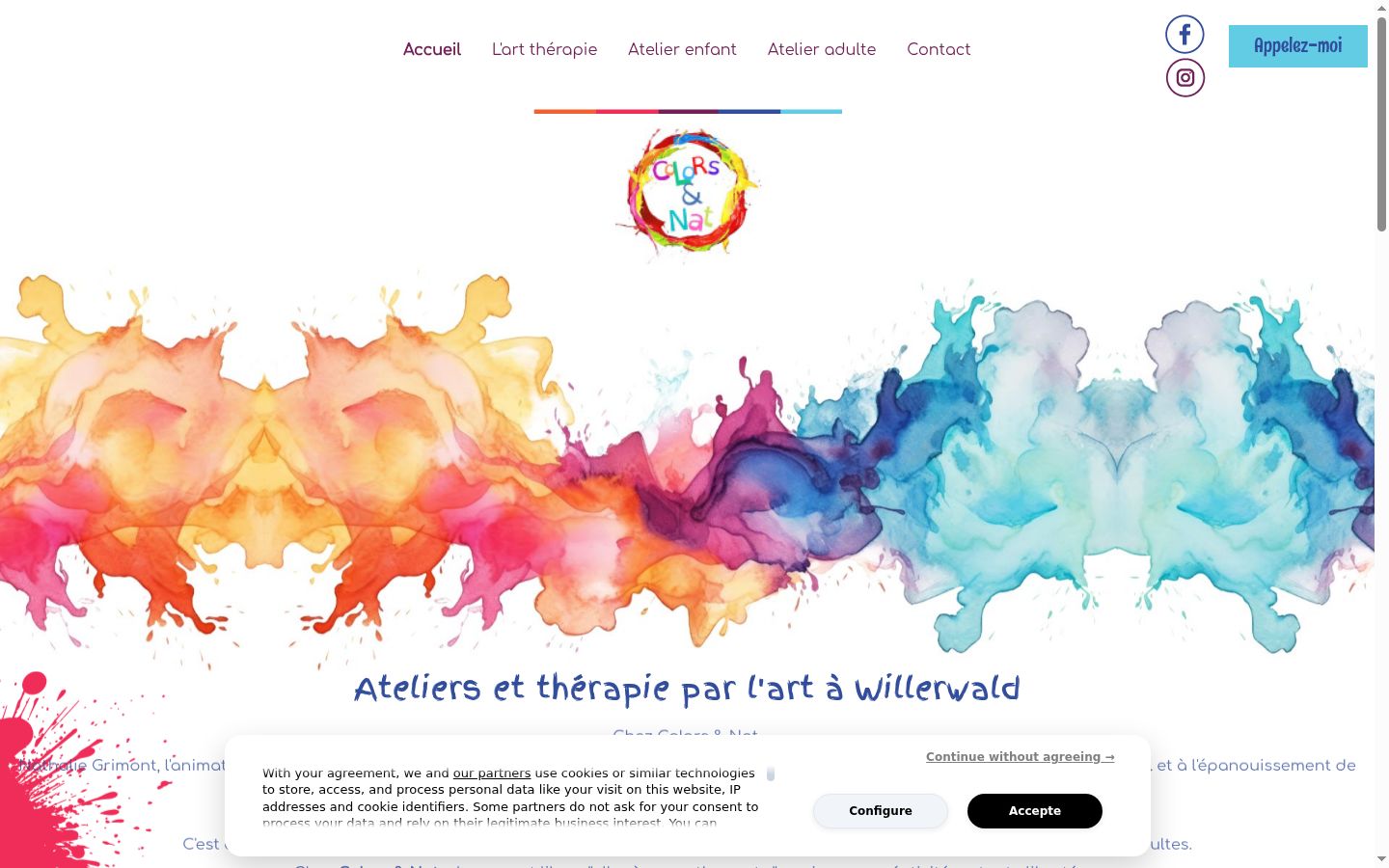 Screenshot des Einwilligungsbanners vor jeglicher Interaktion