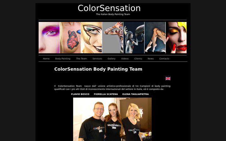 Posnetek zaslona colorsensation.it