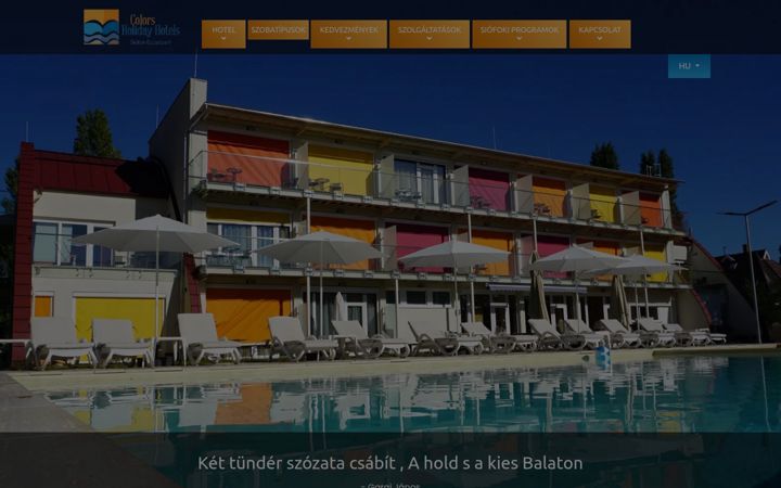 Екранна снимка на colorsholidayhotel.hu