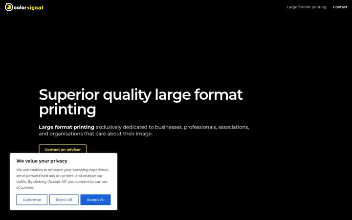Screenshot of colorsignal.co.uk