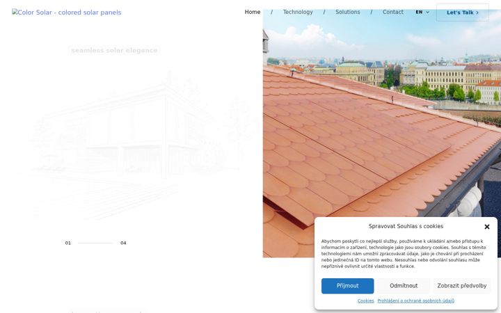 Screenshot van colorsolar.eu