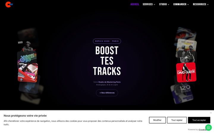 Screenshot of colorsoundstudio.fr