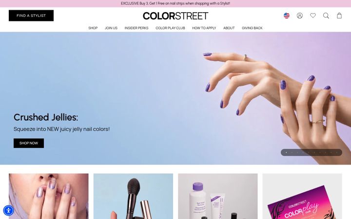 Skjermbilde av colorstreet.com