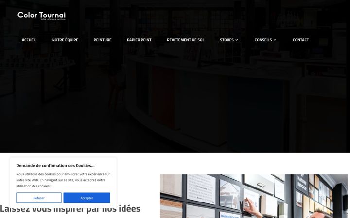 Screenshot of colortournai.be