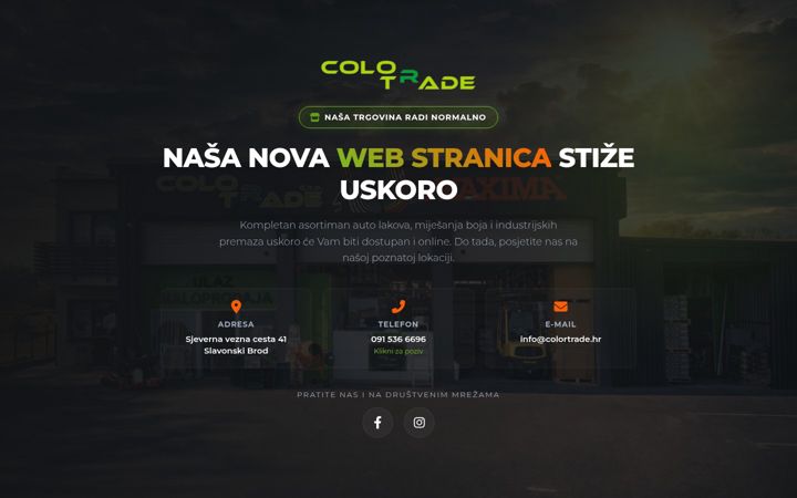 Screenshot van colortrade.hr