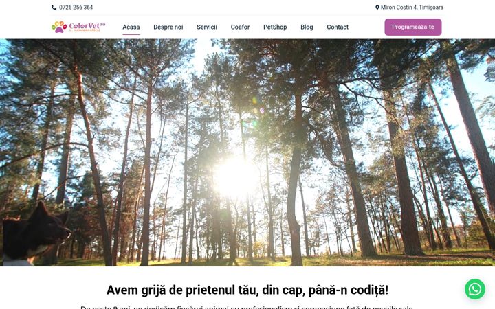 Screenshot of colorvet.ro