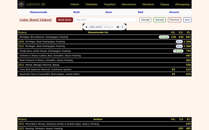 Screenshot of colorvin.dk