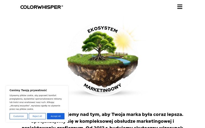 Zrzut ekranu colorwhisper.pl