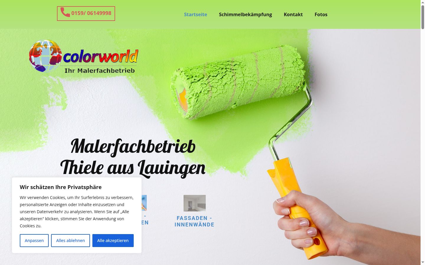 Screenshot tal-banner tal-kunsens muri qabel kwalunkwe interazzjoni