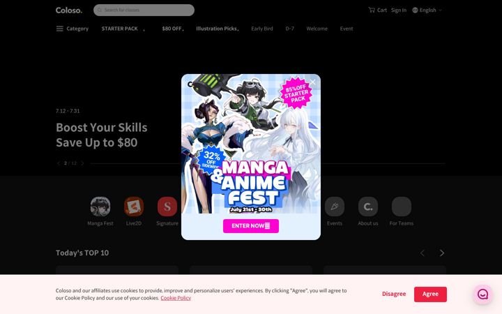 Screenshot of coloso.global