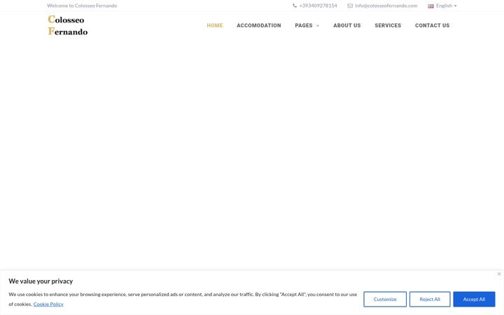 Screenshot of colosseofernando.com