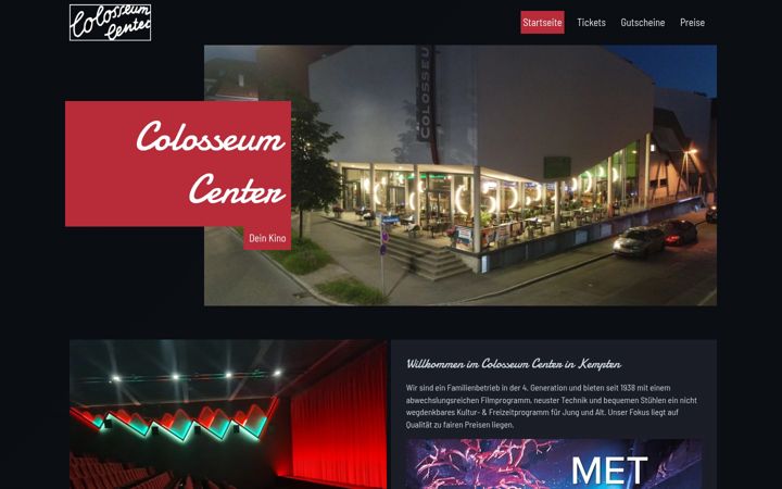 Screenshot of colosseumcenter.de