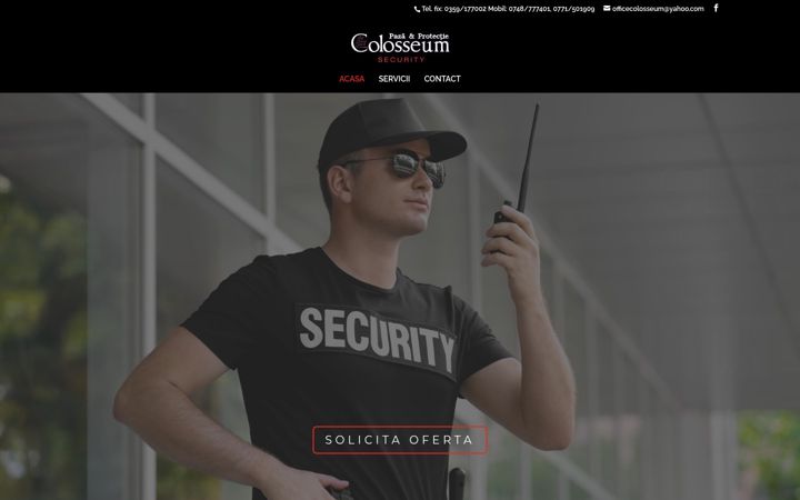 Screenshot of colosseumsecurity.ro