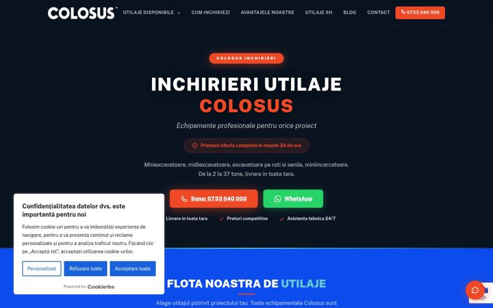 Screenshot van colosus.ro