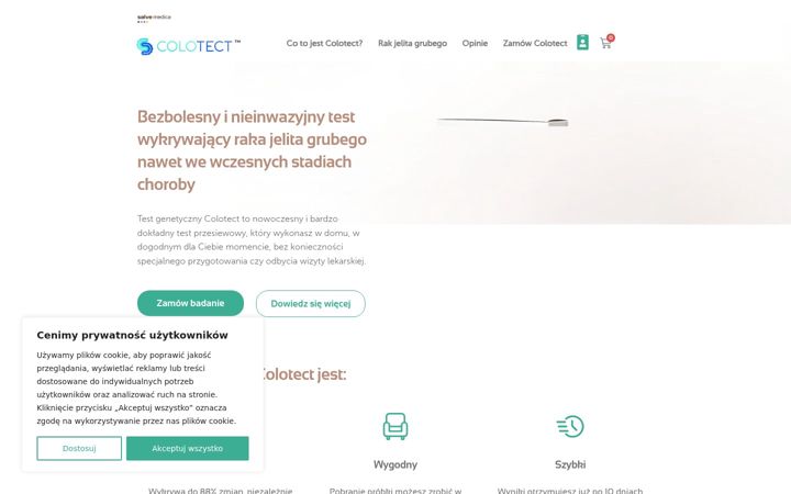 Zrzut ekranu colotect.com.pl