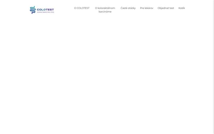 Screenshot of colotest.sk
