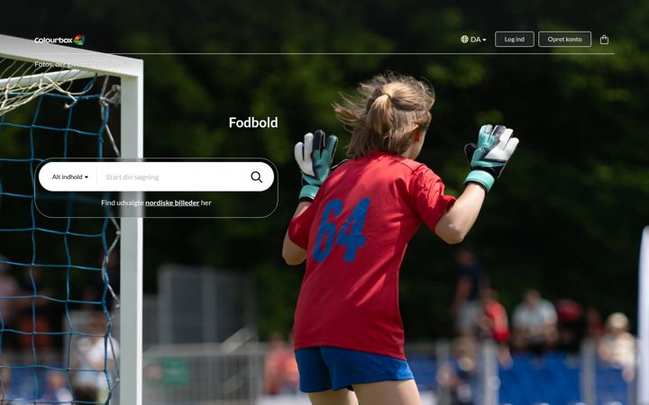 Screenshot of colourbox.dk