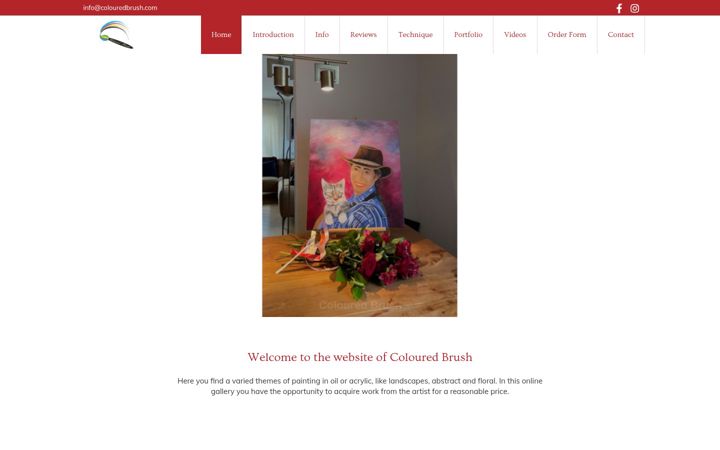 Screenshot of colouredbrush.com