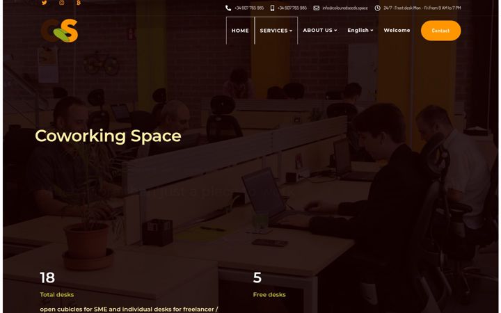 Screenshot of colouredseeds.space