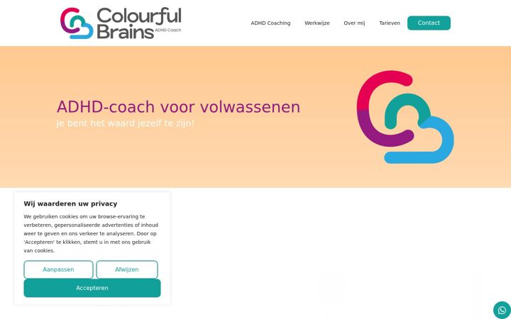Екранна снимка на colourfulbrains.nl